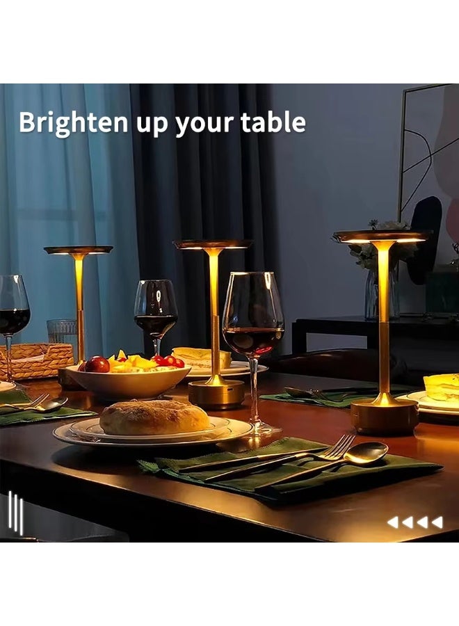 MODI Modern Minimalist Table Lamp, 13cm x 28.5cm Small Desk Lamp with 3-Color Stepless Dimming & Touch Control, Dimmable LED Lamp for Bedroom Bar Restaurant Decor, Eye-caring Portable Lighting for Home Office Camping - Image 3